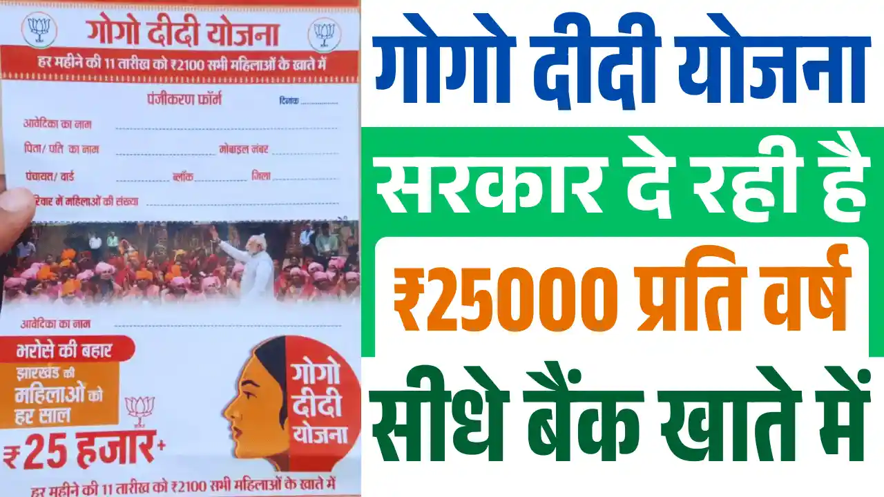 GoGo Didi Yojana Apply Online, गोगो दीदी योजना